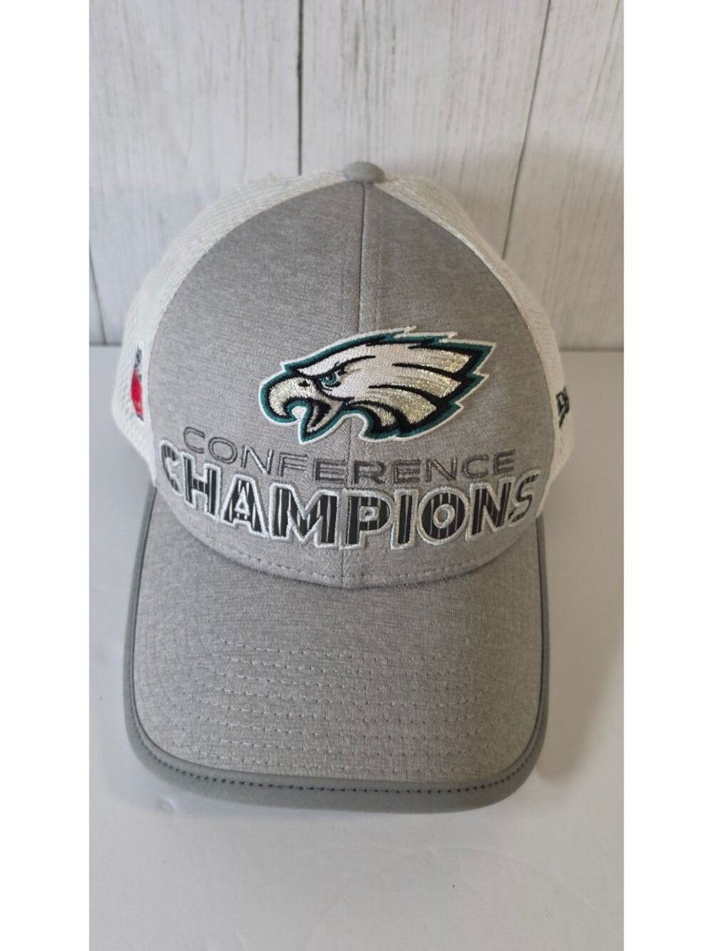 PHILA EAGLES NEW ERA 9FORTY HAT NFC CONFERENCE CHAMPIONS SUPER BOWL LII CAP GREY